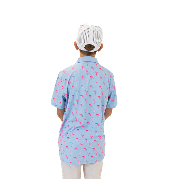 Birdie Blue Polo - Kids