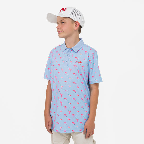 Birdie Blue Polo - Kids