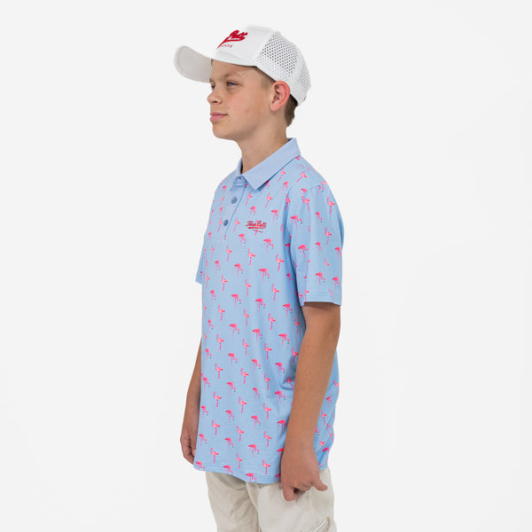 Birdie Blue Polo - Kids